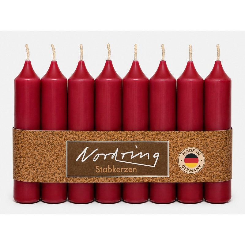 Nordring Stabkerzen 11 cm – 8er Set, RAL-zertifiziert, in 22 Farben