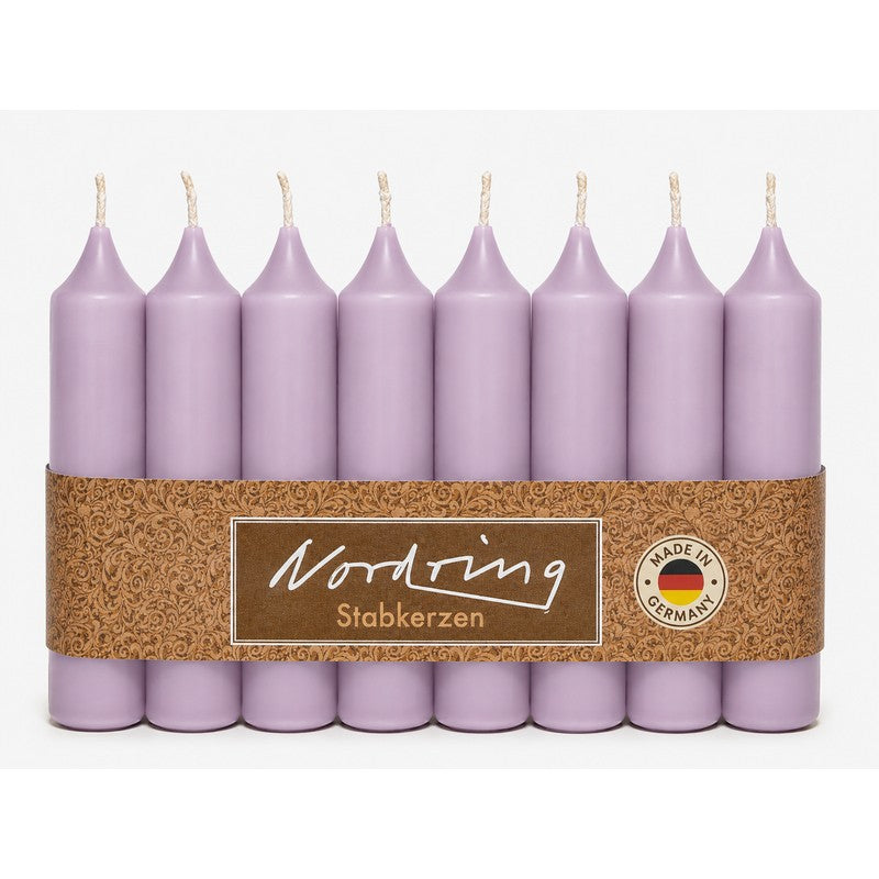 Nordring Stabkerzen 11 cm – 8er Set, RAL-zertifiziert, in 22 Farben