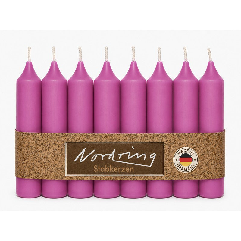 Nordring Stabkerzen 11 cm – 8er Set, RAL-zertifiziert, in 22 Farben
