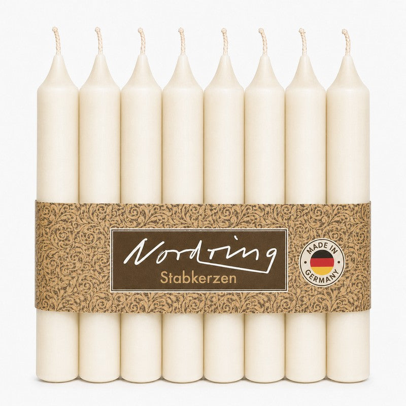 Nordring Stabkerzen 18 cm – 8er Set, RAL-zertifiziert, in 22 Farben