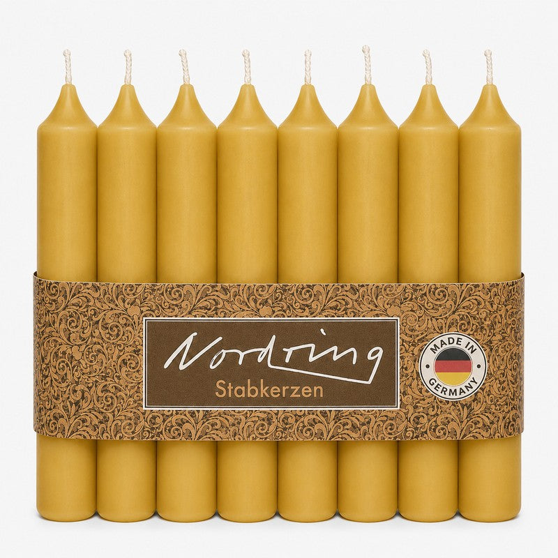 Nordring Stabkerzen 18 cm – 8er Set, RAL-zertifiziert, in 22 Farben