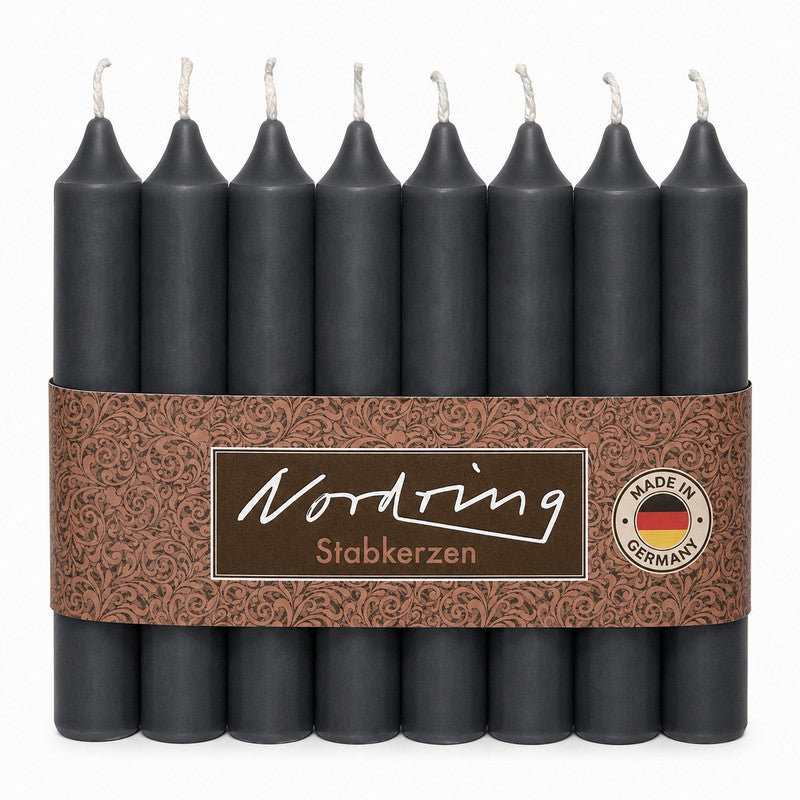 Nordring Stabkerzen 18 cm – 8er Set, RAL-zertifiziert, in 22 Farben
