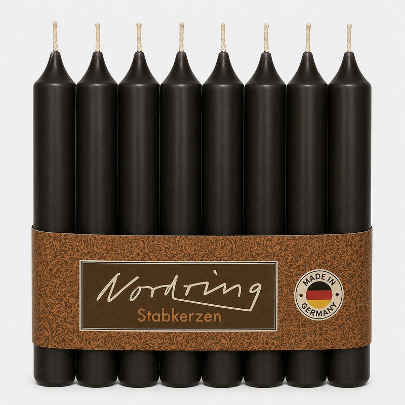Nordring Stabkerzen 18 cm – 8er Set, RAL-zertifiziert, in 22 Farben