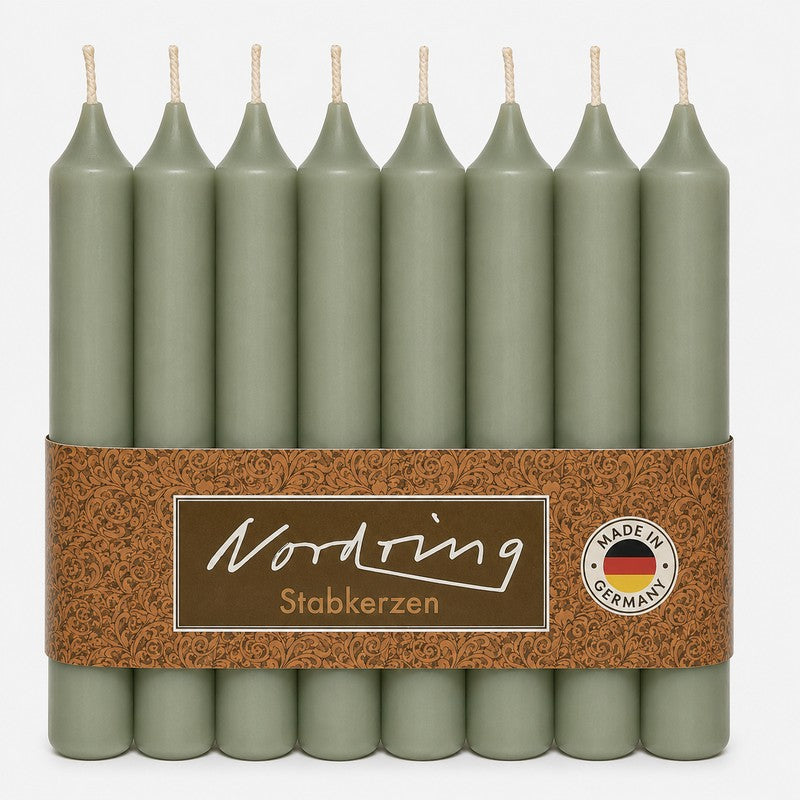 Nordring Stabkerzen 18 cm – 8er Set, RAL-zertifiziert, in 22 Farben