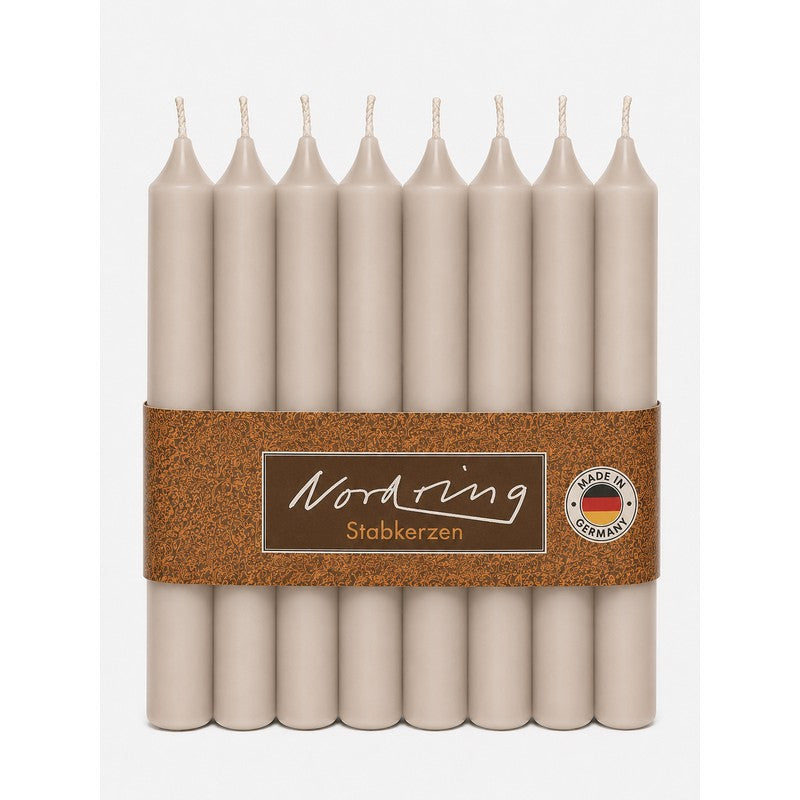 Nordring Stabkerzen 18 cm – 8er Set, RAL-zertifiziert, in 22 Farben