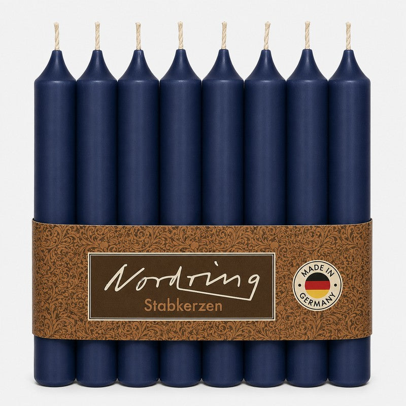 Nordring Stabkerzen 18 cm – 8er Set, RAL-zertifiziert, in 22 Farben