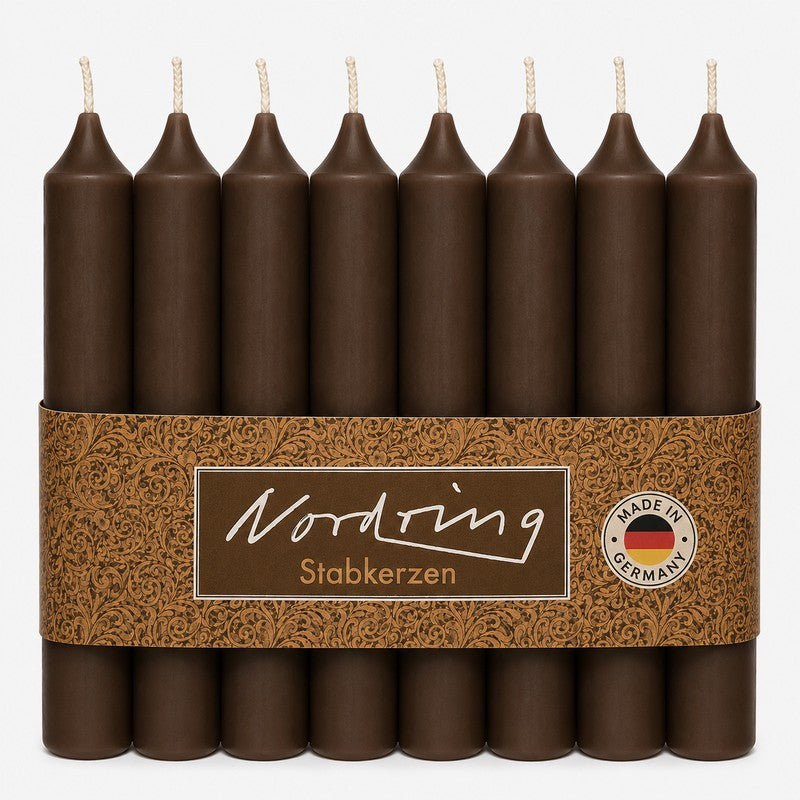 Nordring Stabkerzen 18 cm – 8er Set, RAL-zertifiziert, in 22 Farben