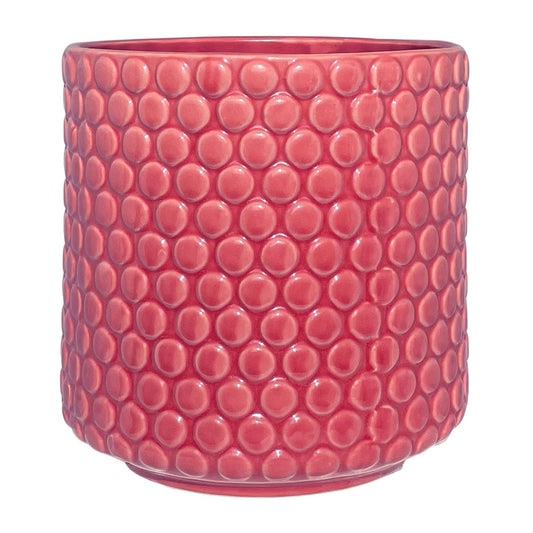 Nordring Blumentopf Dotty L (15,5 cm ø), rot